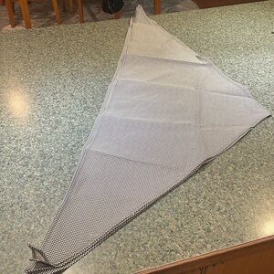 Chef hair covering bandana black and white Checkered Scarf NEW package of 4